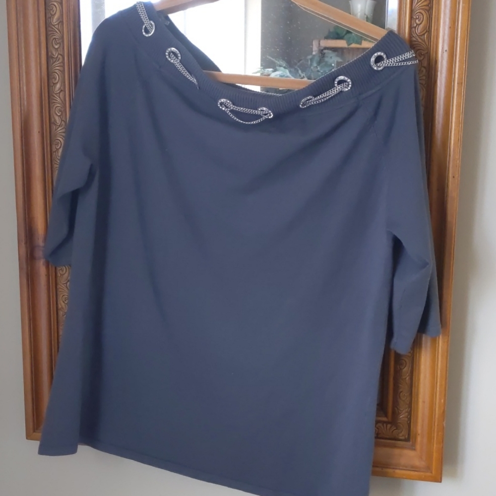 Boat neck knit too